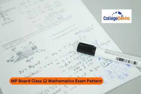 MP Board Class 12 Mathematics Exam Pattern 2026: Check MPBSE 12th Math ...