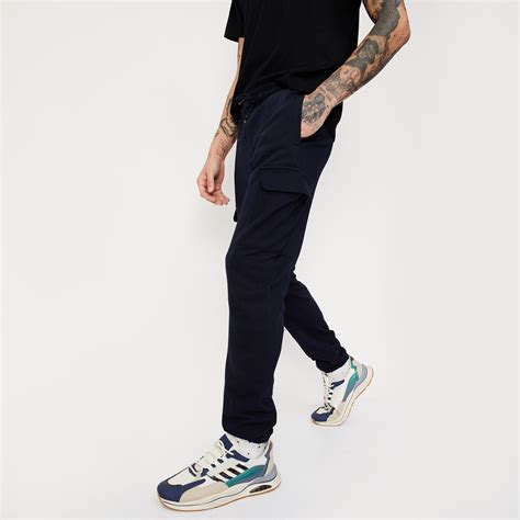 Buy Men Solid Cargo Joggers Online at just Rs. 1299.0 - 1000013188673 ...
