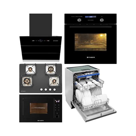 Faber Built In Oven FBIO 82L 11F AF BK + Faber Built-In Microwave FBI ...
