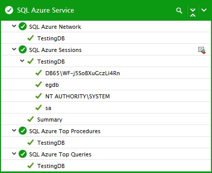 Azure SQL Service 的图像结果