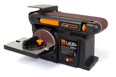 Buy WEN Benchtop Belt and Disc Sander with 4 x 36 in. Belt, 6 in. Disc ...