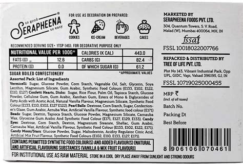 Buy SERAPHEENA SUGAR SPRINKLES FOR CAKES & CUPCAKES DECORATION, 100 ...