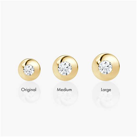 14mm Dome Stud in Yellow Gold | Carat Per Stud | VRAI x Petra & Meehan ...