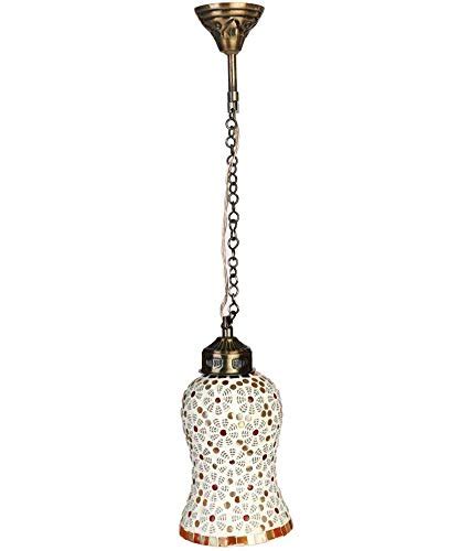 Buy Somil Pendant Mosaic Hanging Ceiling Lamp Light, Metal, Glass ...
