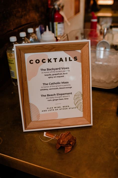Image result for Cocktail Menu Frame
