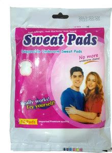 WiiBross Disposable Underarm Sweat Pads - Pack of 10 Pads Sweat Pads ...
