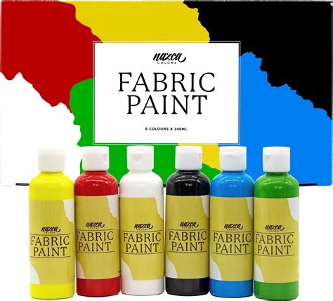 Nazca Colors Permanent Washable Fabric Paint – 24 Colours Set x 30ml ...