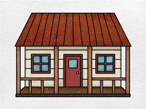 How to Draw a Farm House - HelloArtsy