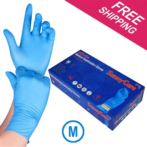 Buy 100 SunnyCare Nitrile Exam Gloves Powder Free Chemo-Rated (Non ...