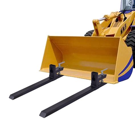 Goplus Clamp on Pallet Forks, 60” 4000lbs Max, Heavy-Duty Pallet Forks ...