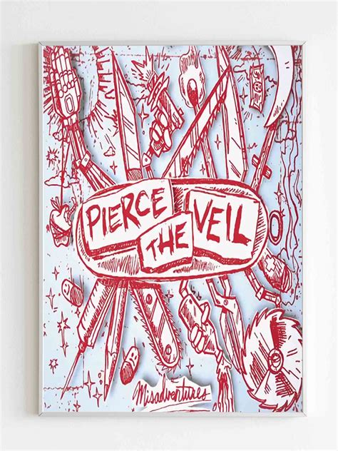 Pierce The Veil Misadventure Original Poster High quality resin-coated ...