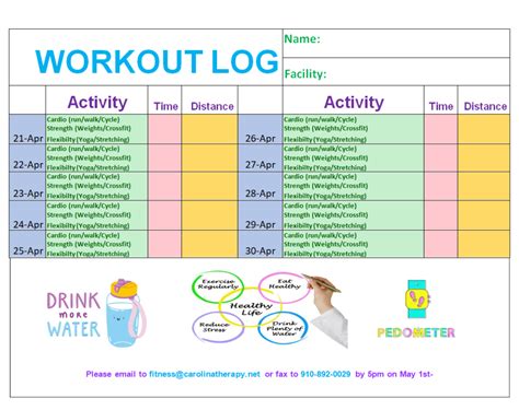 Simple Workout Log Template 的图像结果