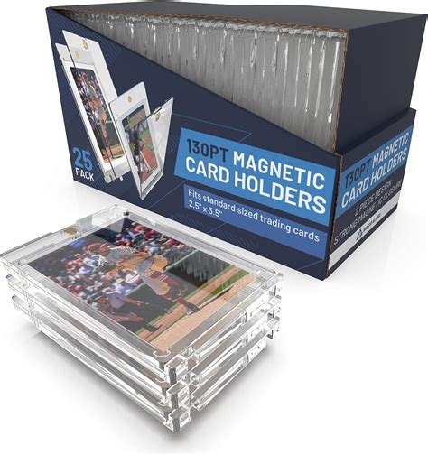 Amazon.com: Premium Magnetic Card Holder (25 Pack) | 130PT Magnetic ...