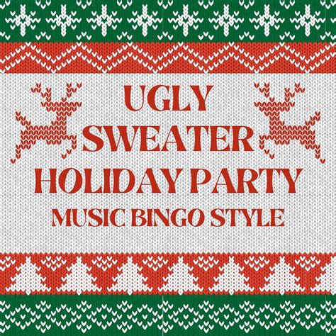 Ugly Sweater Party and ADULT Music Bingo at Roccos, Rocco's, Decatur ...