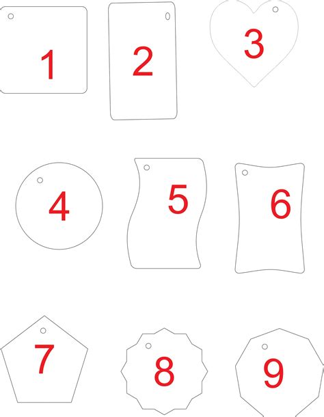 Creative Shape Designs for Sublimation Acrylic Keychains with Ring ...