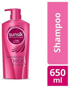 SUNSILK LUSCIOUSLY 650 ML THICK & LONG SHAMPOO 1 PCS - Price in India ...