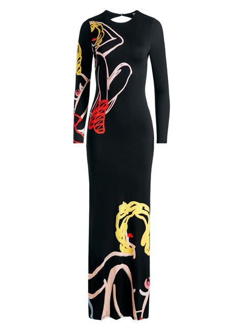 A+o X Tom Wesselmann Delora Open Back Maxi Dress In Natural Beauty ...