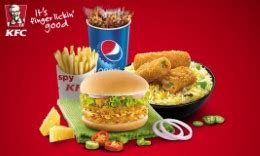 KFC Burgers, Hot n Crispy Chicken, Fries & Pepsi upto 36% off + 1% off ...