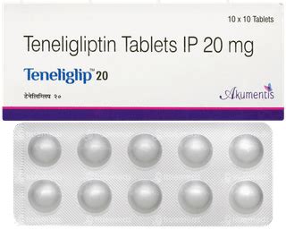 Teneliglip 20 Tablet 10: Uses, Side Effects, Price & Substitutes