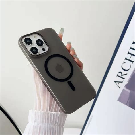 Bungo Cases Black Paper Magsafe Back Case Cover For iphone Price in ...