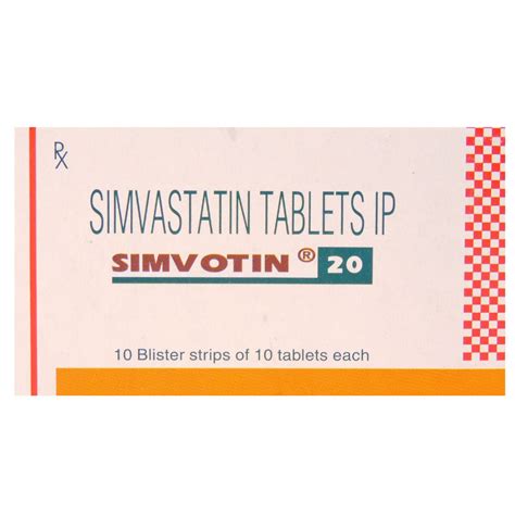 Simvotin 20 Tablet 10's Price, Uses, Side Effects, Composition - Apollo ...