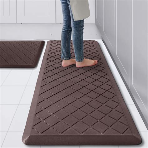 Amazon.com: WEZVIX Cushioned Kitchen Mat 2 PCS, Anti Fatigue Kitchen ...