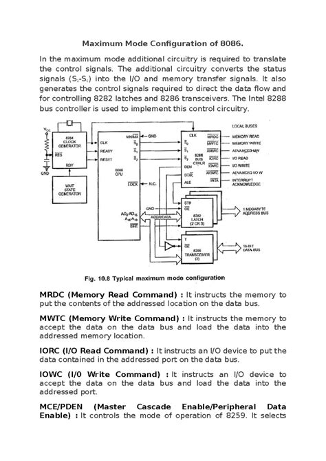 8086 max mode - Maximum Mode Configuration of 8086. In the maximum mode ...