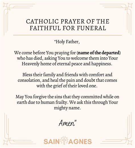 5 Catholic Prayers of the Faithful for Funeral
