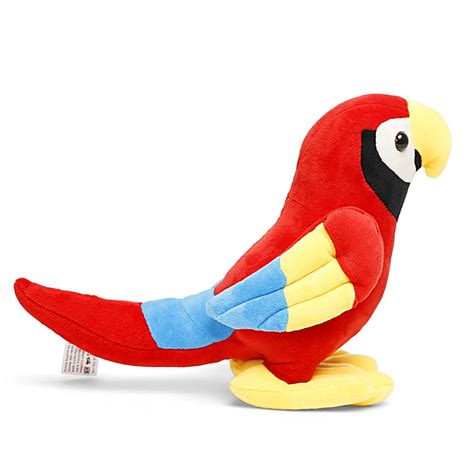 Fuzzbuzz Parrot Soft Toy, Red, 3Y+