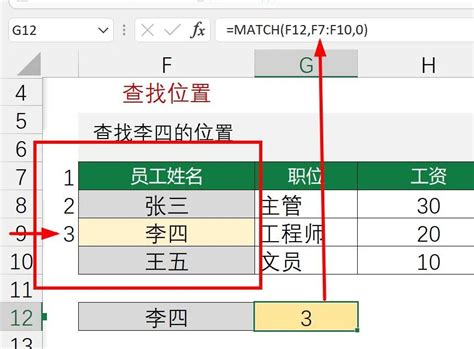 Match函数的使用方法+实例 – Office自学网