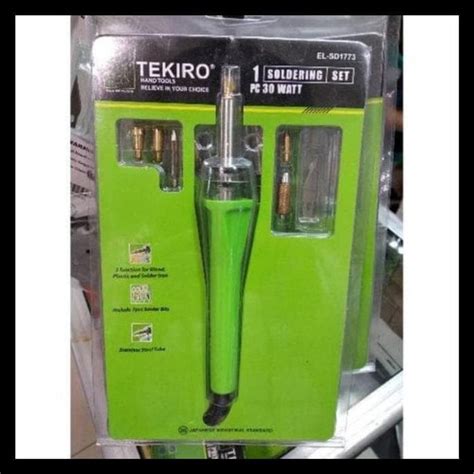 Jual Deskripsi Solder Set 3 Fungsi Listrik 30 Wat Tekiro Soldering ...