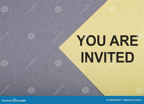You Are Invited Text Vector On White Background. Lettering For ...