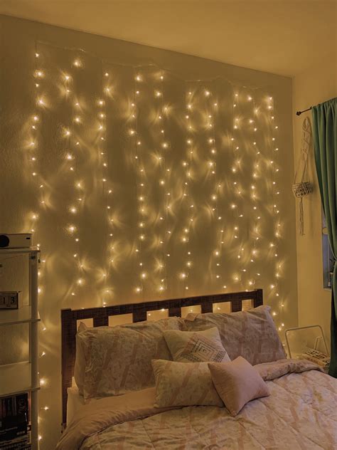 Cozy Teen Bedroom with Fairy Lights