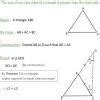 3) Prove that the sum of any two sides of a triangle is greater than ...