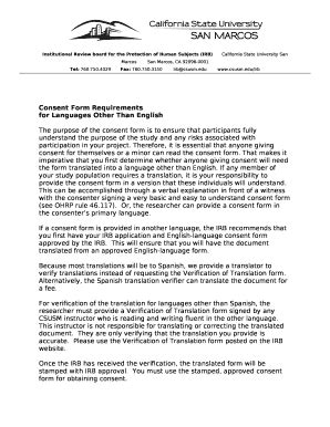 Consent Requirements Doc Template | pdfFiller