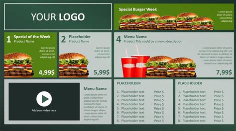 Image result for Digital Menu Board PowerPoint Template