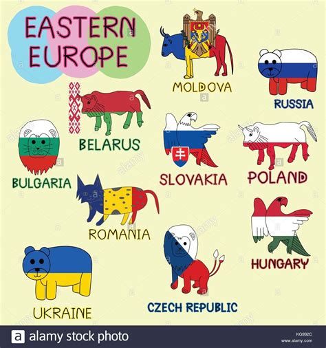 Country Flags With Animals On Them