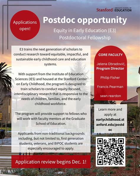 Applications are now open! 💻 The Equity in Early Education (E3 ...