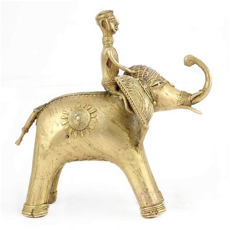Dhokra Design Mahawat on Elephant