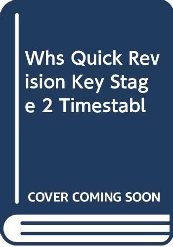 WHS Quick Revision Key Stage 1 Time Tables Years 7-9 : Amazon.in: Books