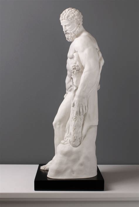 Farnese Hercules Statue Black Base for sale The Ancient Home marble
