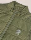 Buy Men High Neck Sleeveless Solid Padded Jacket Green|U.S. Polo Assn ...
