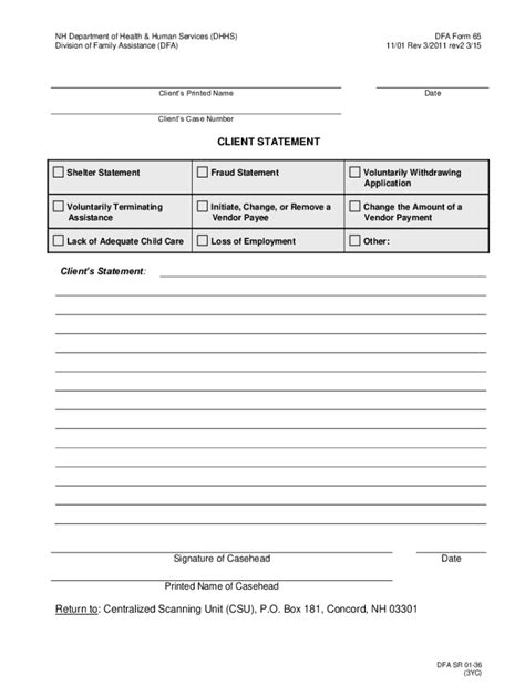 2015-2026 Form NH BFA 65 - Blank Fillable Template | Fill Out, Print ...
