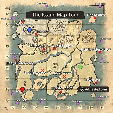 Ark Maps The Island | Ark Resource Maps – FFPKG