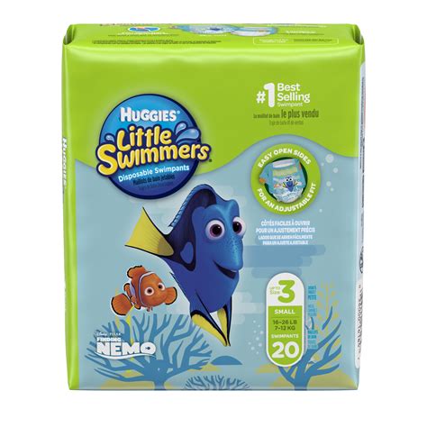 HUGGIES Little Swimmers Disposable Swim Diapers, Size Small, 20 Count ...