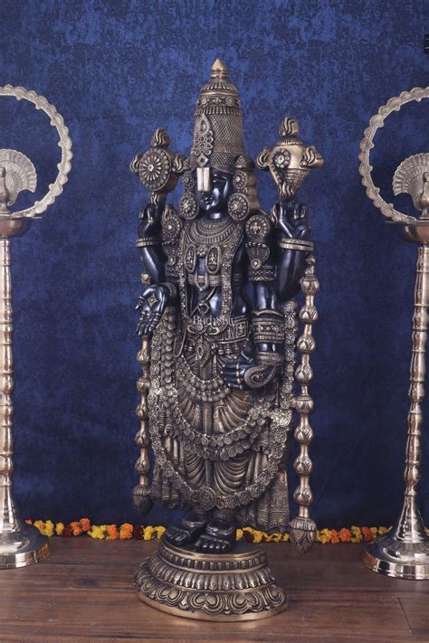 Buy Brass Tirupati Balaji Statue | Lord Venkateshwara | 48 inch ...