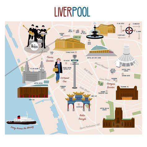 Map of Liverpool #map #liverpool #merseyside www.clairehuntley.com | Liverpool map, Liverpool uk ...