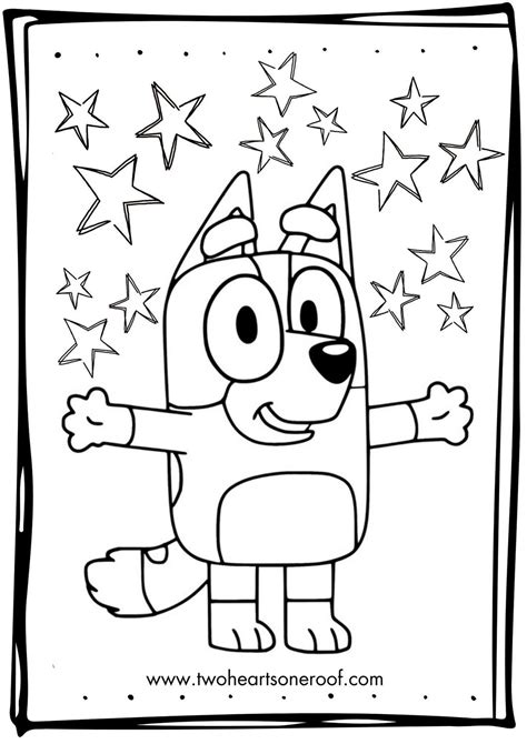 Bluey Desenho Para Colorir