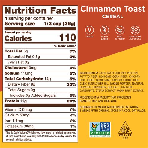 Cinnamon Toast Crunch Nutrition Facts