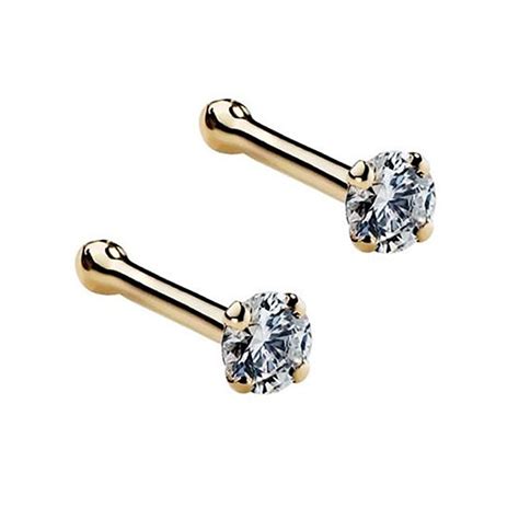 Swarovski Crystal Nose Piercing Stud at MyBodiArt, Nose Bone Jewelry